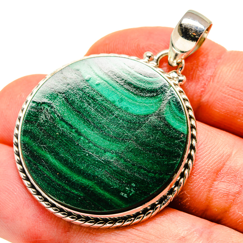 Malachite Pendants handcrafted by Anasilvercos - PD748816