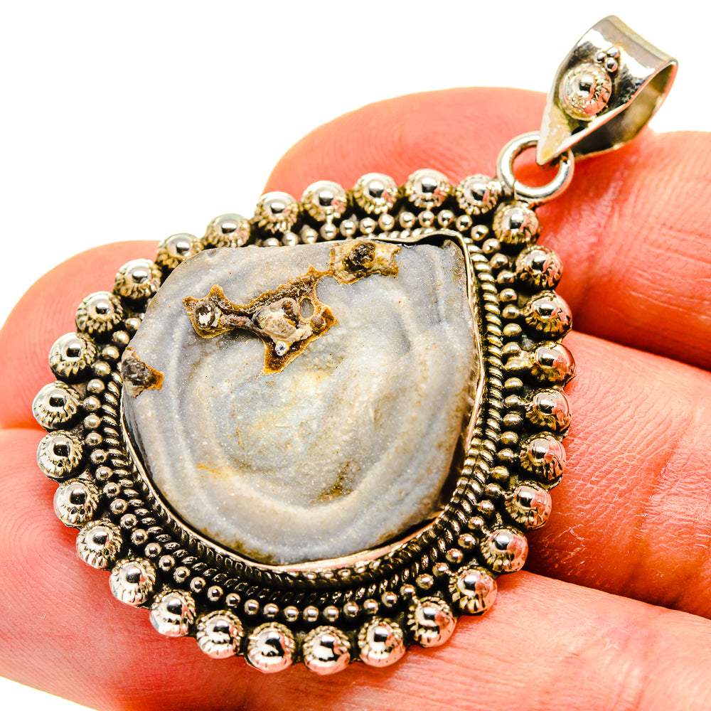 Desert Druzy Pendants handcrafted by Anasilvercos - PD748817