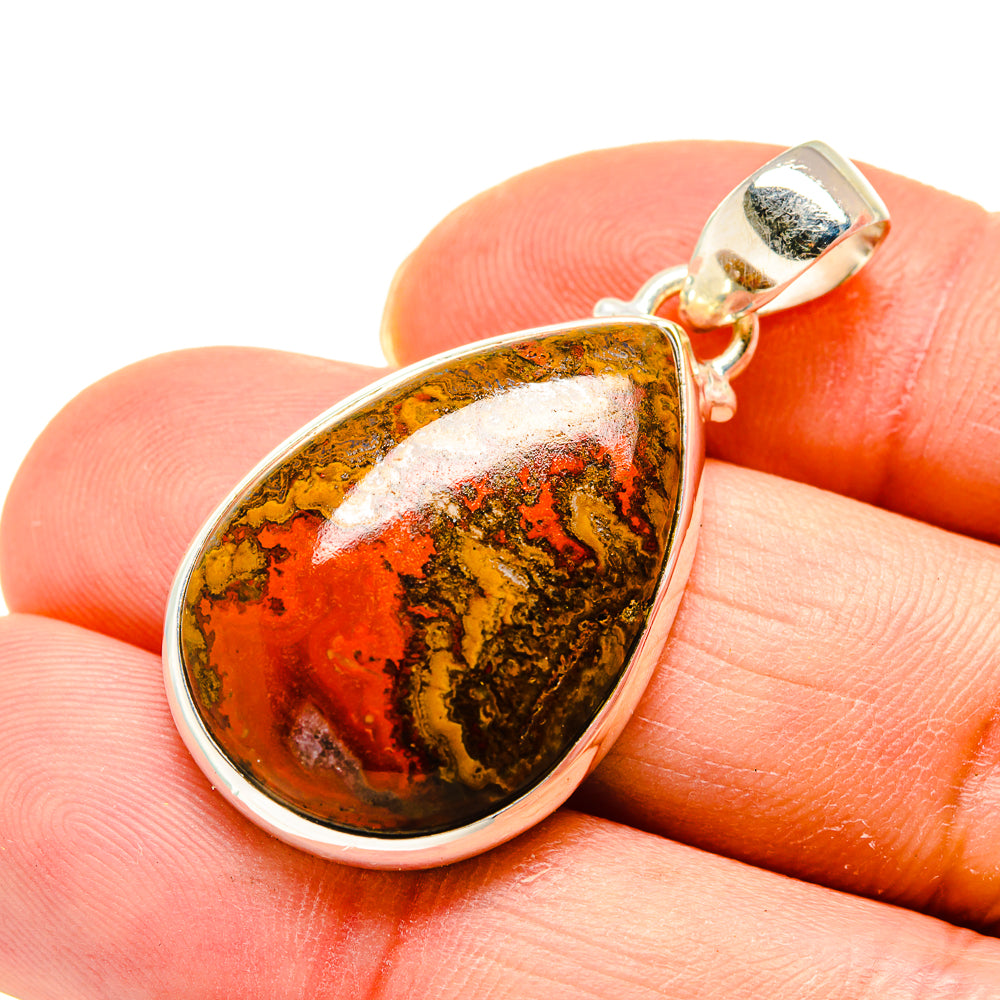 Moroccan Agate Pendants handcrafted by Anasilvercos - PD748852