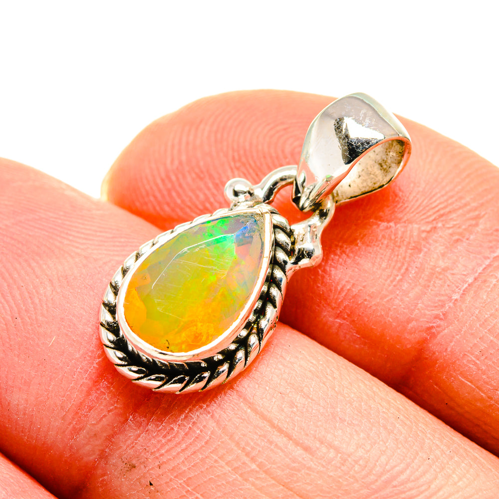Ethiopian Opal Pendants handcrafted by Anasilvercos - PD748860