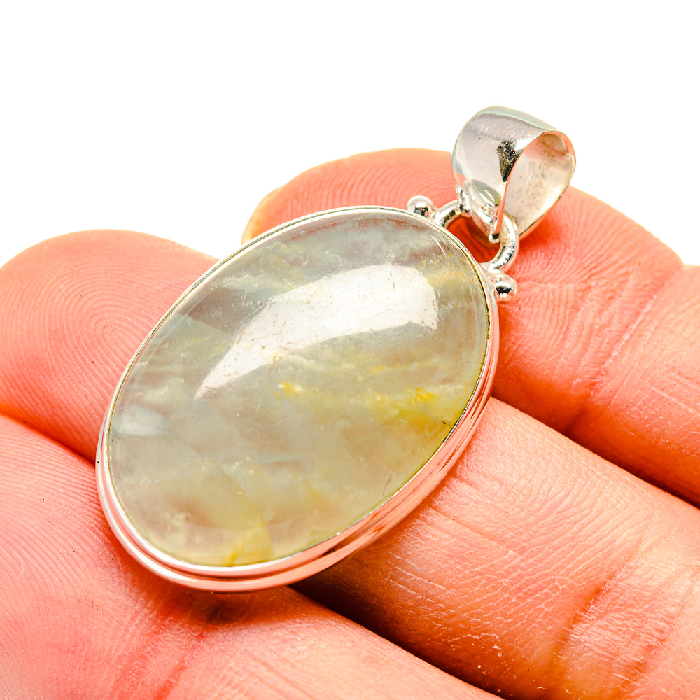 Prehnite Pendants handcrafted by Anasilvercos - PD748907