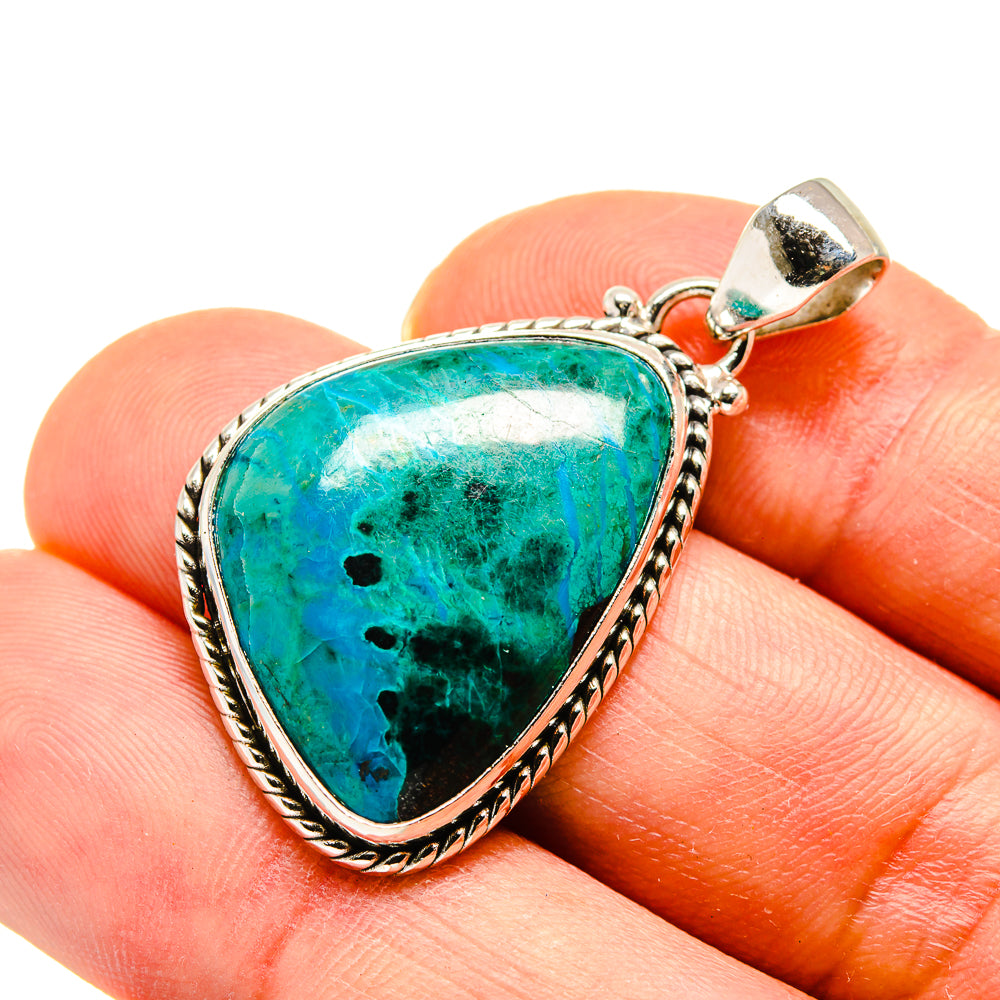 Chrysocolla Pendants handcrafted by Anasilvercos - PD748976