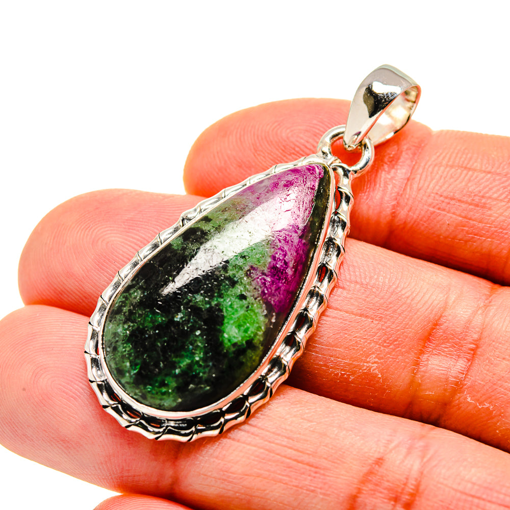 Ruby Zoisite Pendants handcrafted by Anasilvercos - PD749030