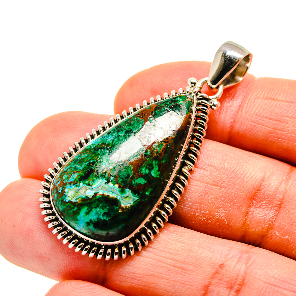 Chrysocolla Pendants handcrafted by Anasilvercos - PD749044