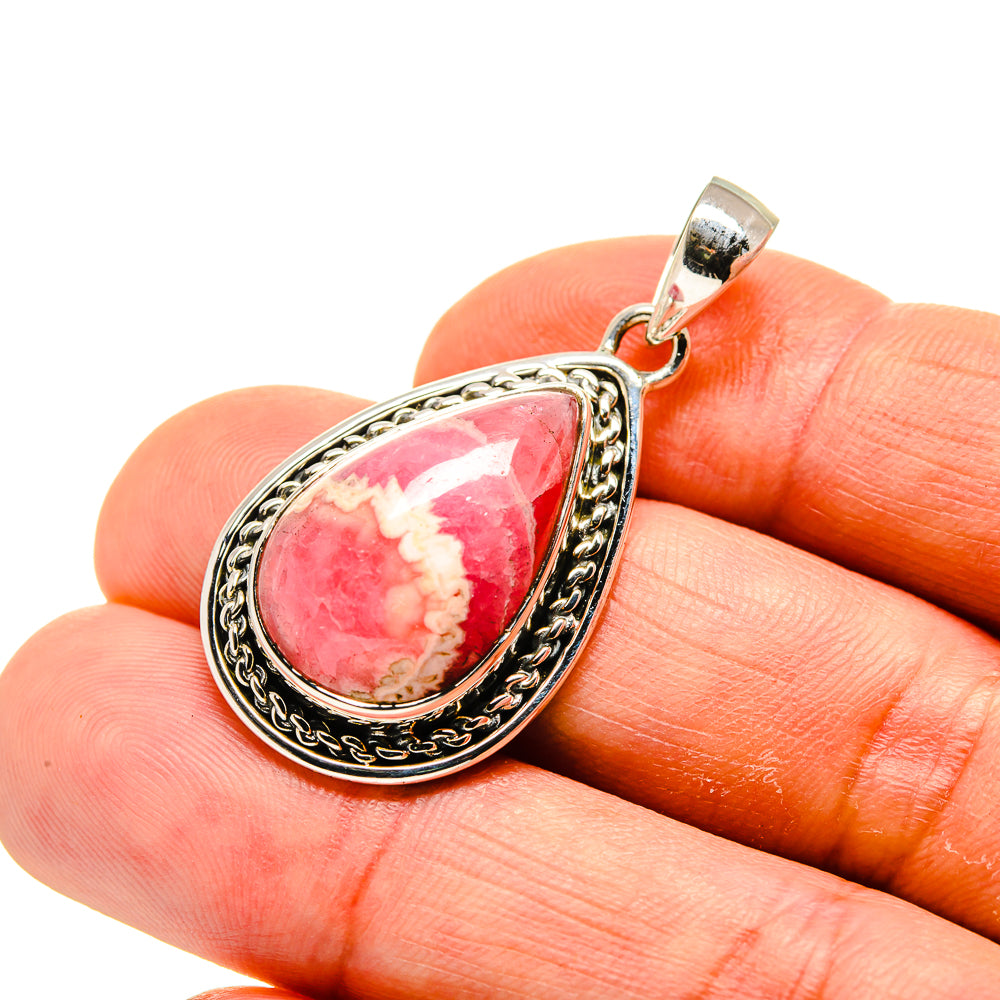 Rhodochrosite Pendants handcrafted by Anasilvercos - PD749104