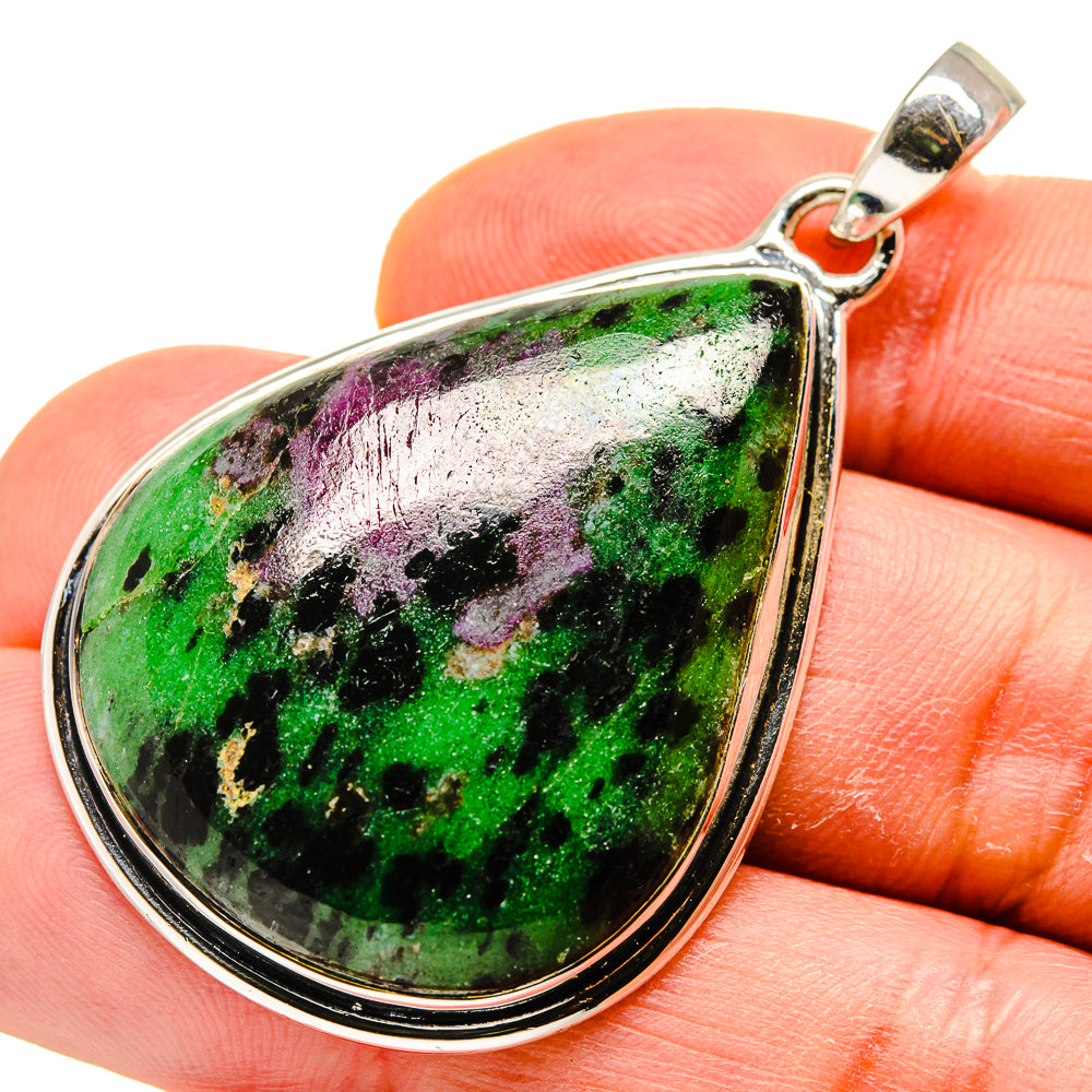Ruby Zoisite Pendants handcrafted by Anasilvercos - PD749187