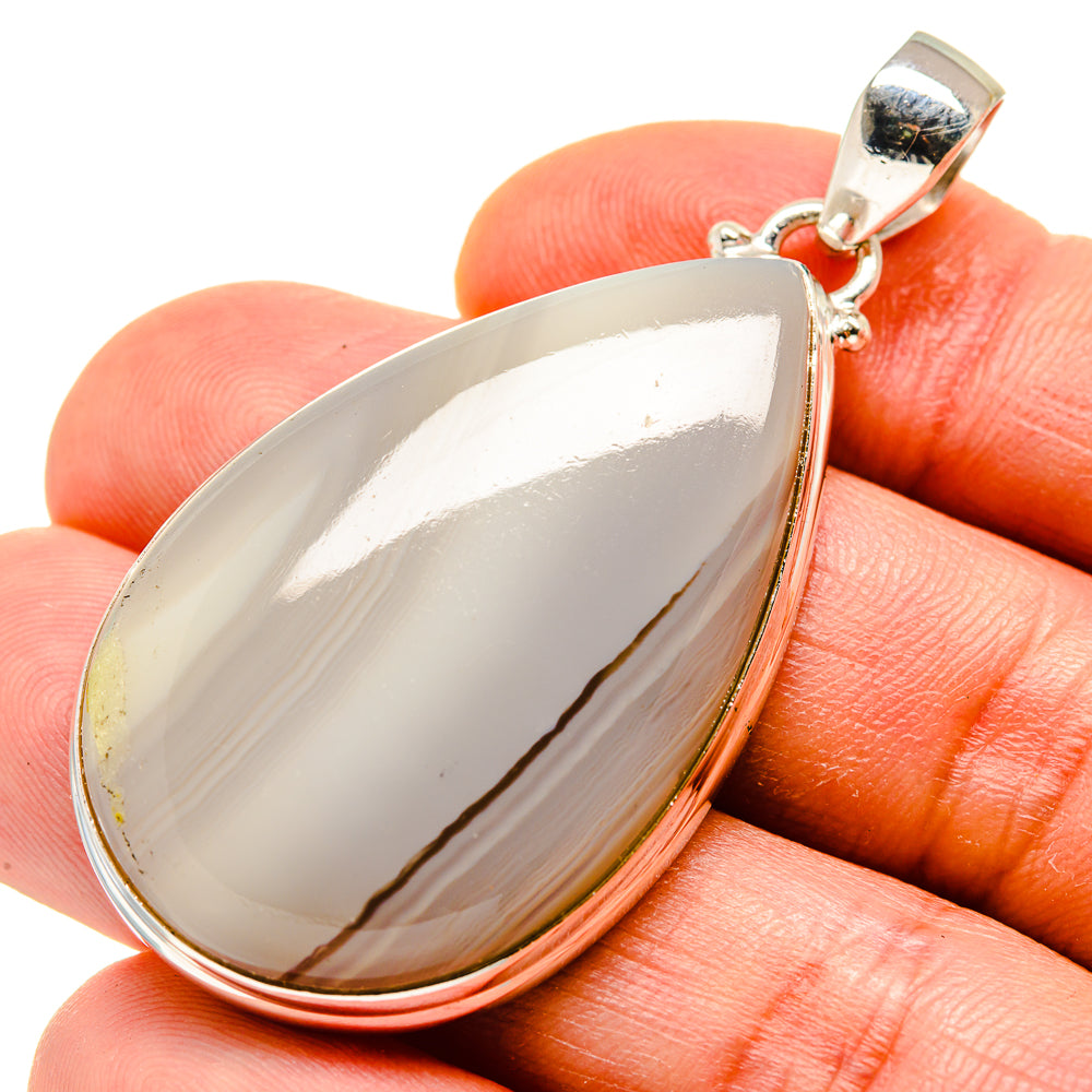 Botswana Agate Pendants handcrafted by Anasilvercos - PD749205