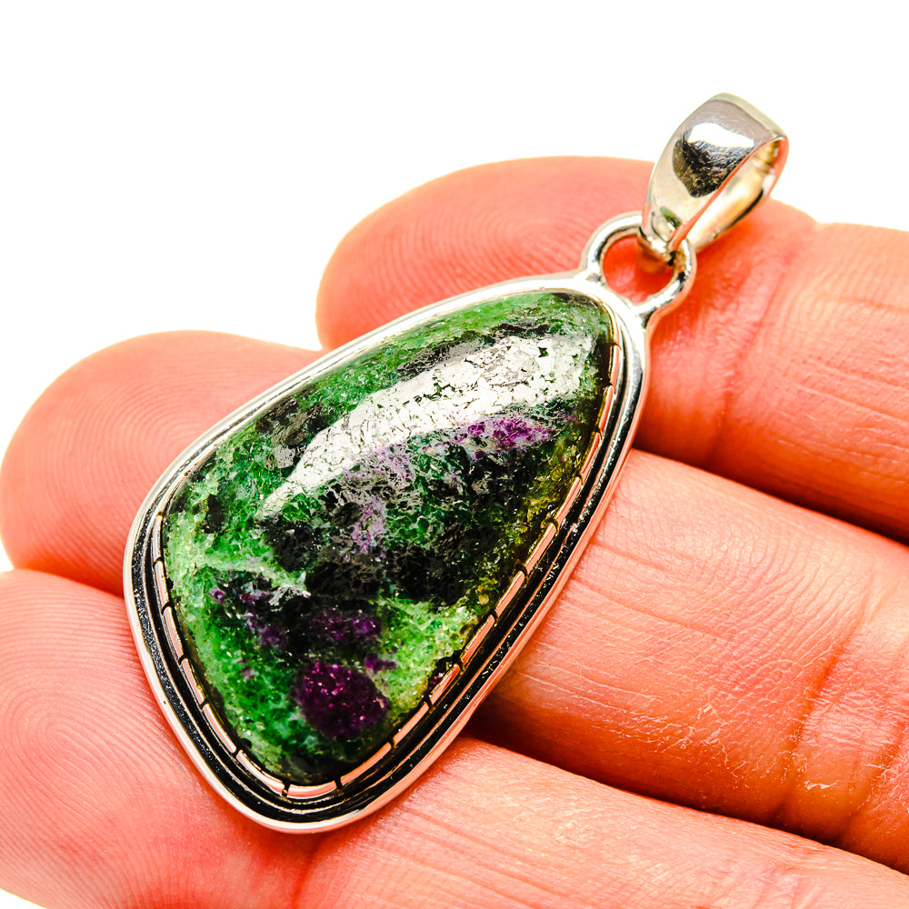 Ruby Zoisite Pendants handcrafted by Anasilvercos - PD749258