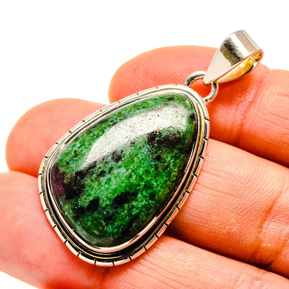 Ruby Zoisite Pendants handcrafted by Anasilvercos - PD749267