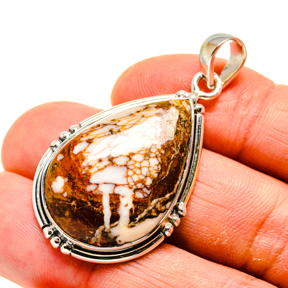 Peanut Wood Jasper Pendants handcrafted by Anasilvercos - PD749276