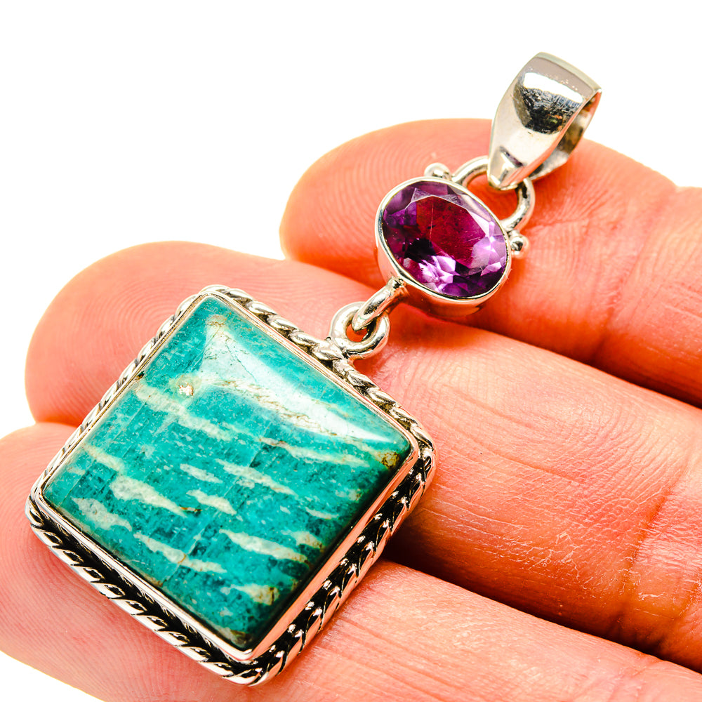 Amazonite Pendants handcrafted by Anasilvercos - PD749365