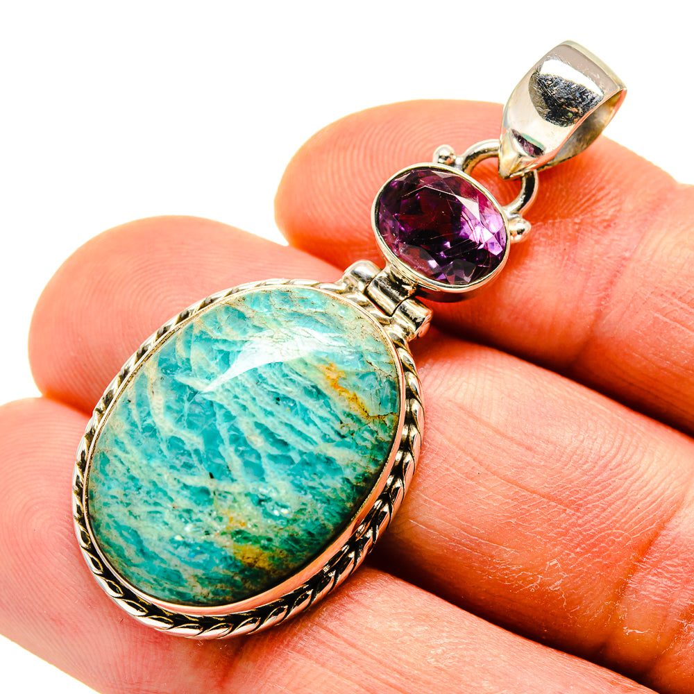 Amazonite Pendants handcrafted by Anasilvercos - PD749366