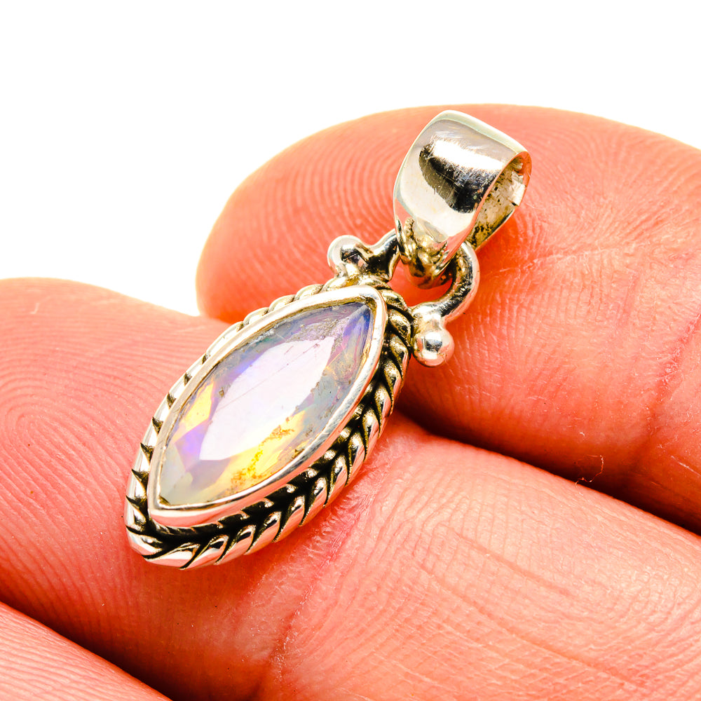 Ethiopian Opal Pendants handcrafted by Anasilvercos - PD749411