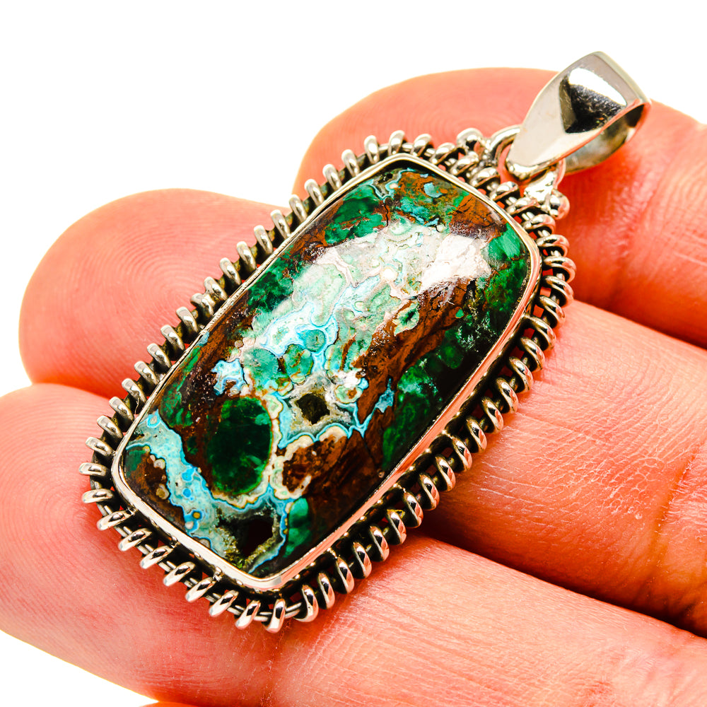 Chrysocolla Pendants handcrafted by Anasilvercos - PD749473