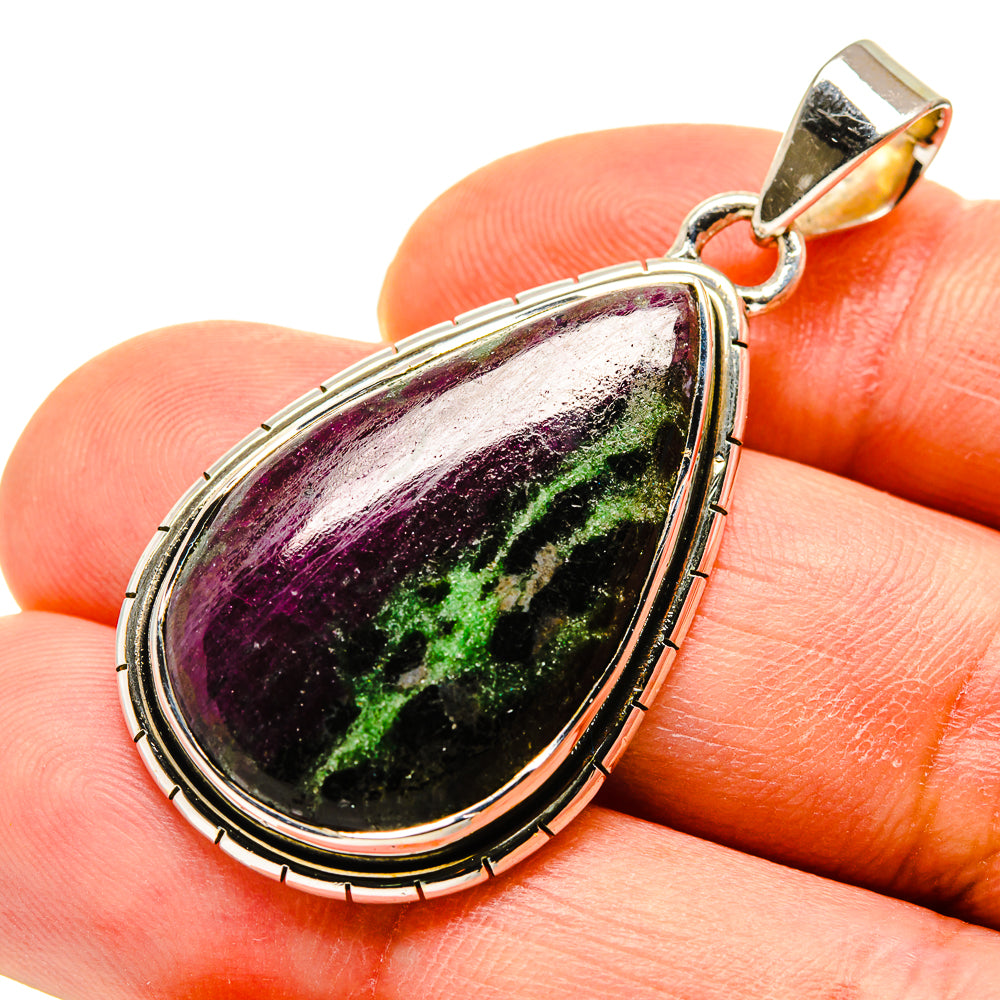 Ruby Zoisite Pendants handcrafted by Anasilvercos - PD749477