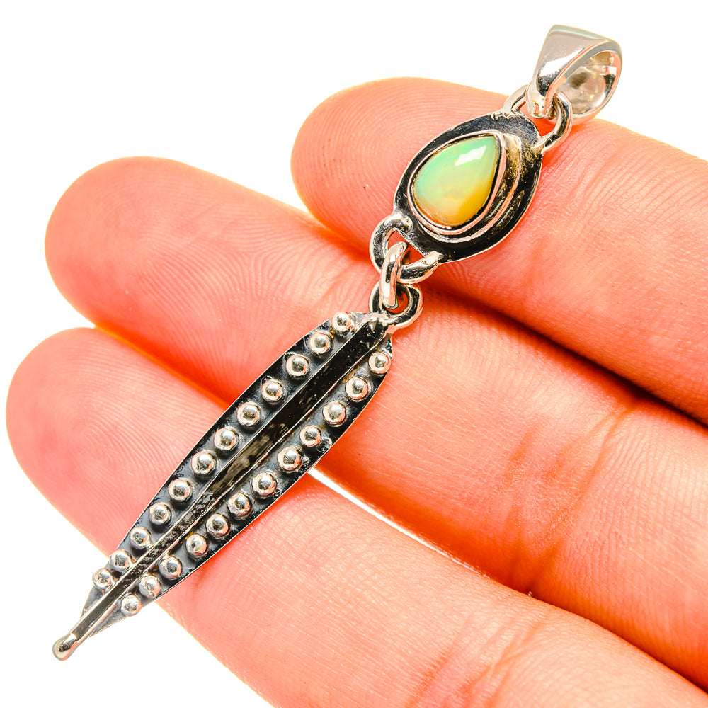 Ethiopian Opal Pendants handcrafted by Anasilvercos - PD7495