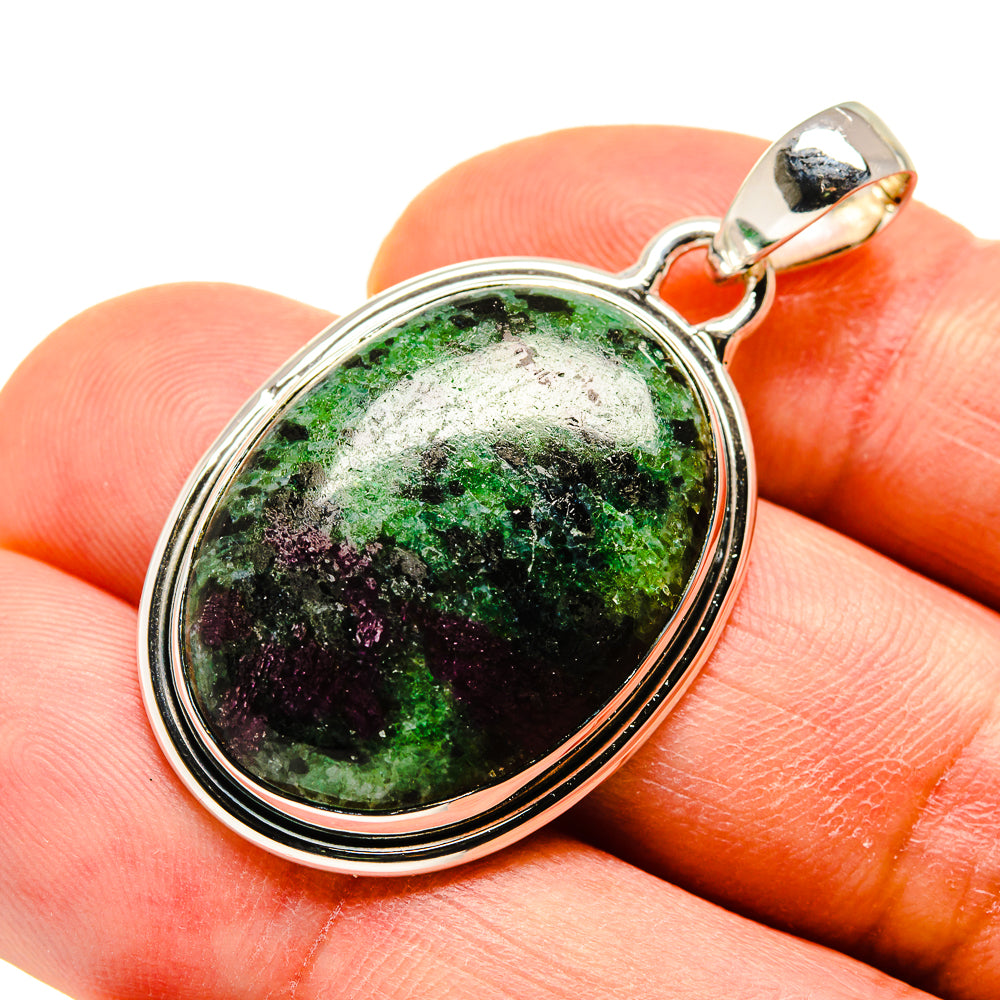 Ruby Zoisite Pendants handcrafted by Anasilvercos - PD749511