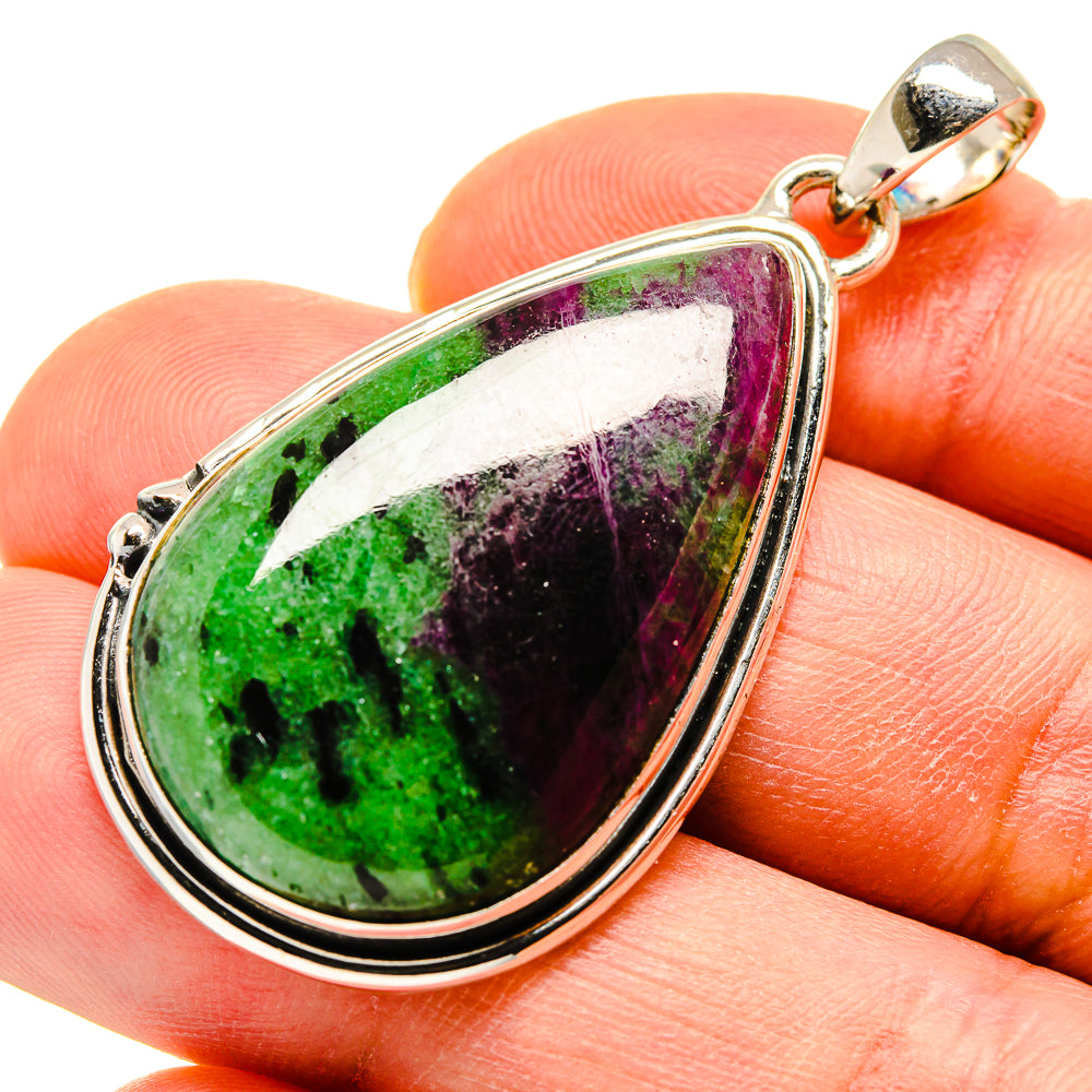 Ruby Zoisite Pendants handcrafted by Anasilvercos - PD749537