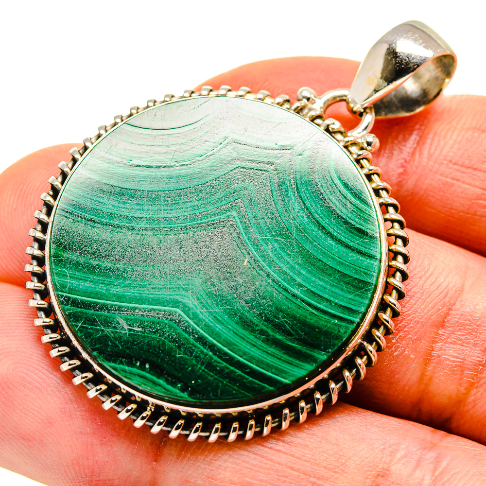Malachite Pendants handcrafted by Anasilvercos - PD749606