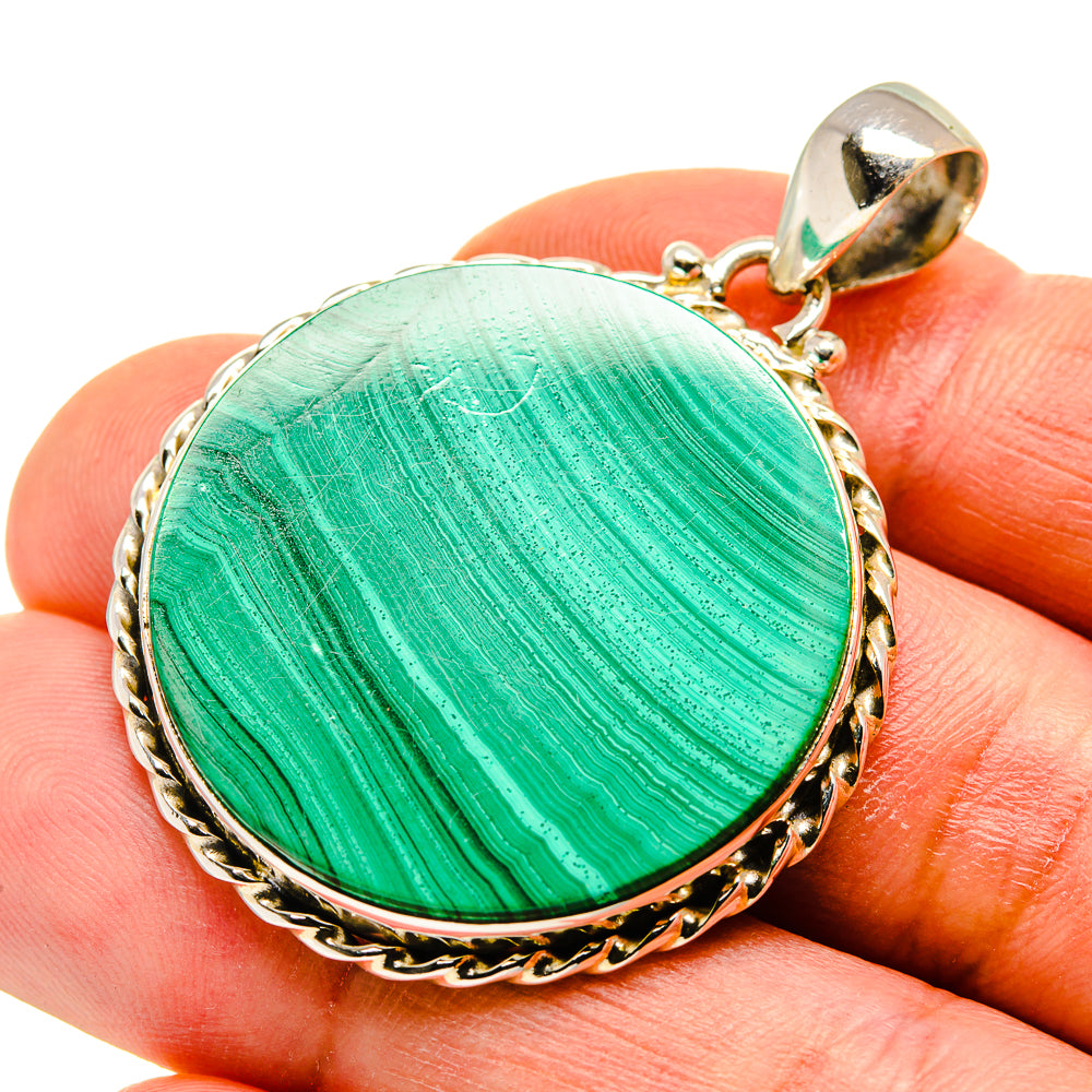 Malachite Pendants handcrafted by Anasilvercos - PD749620