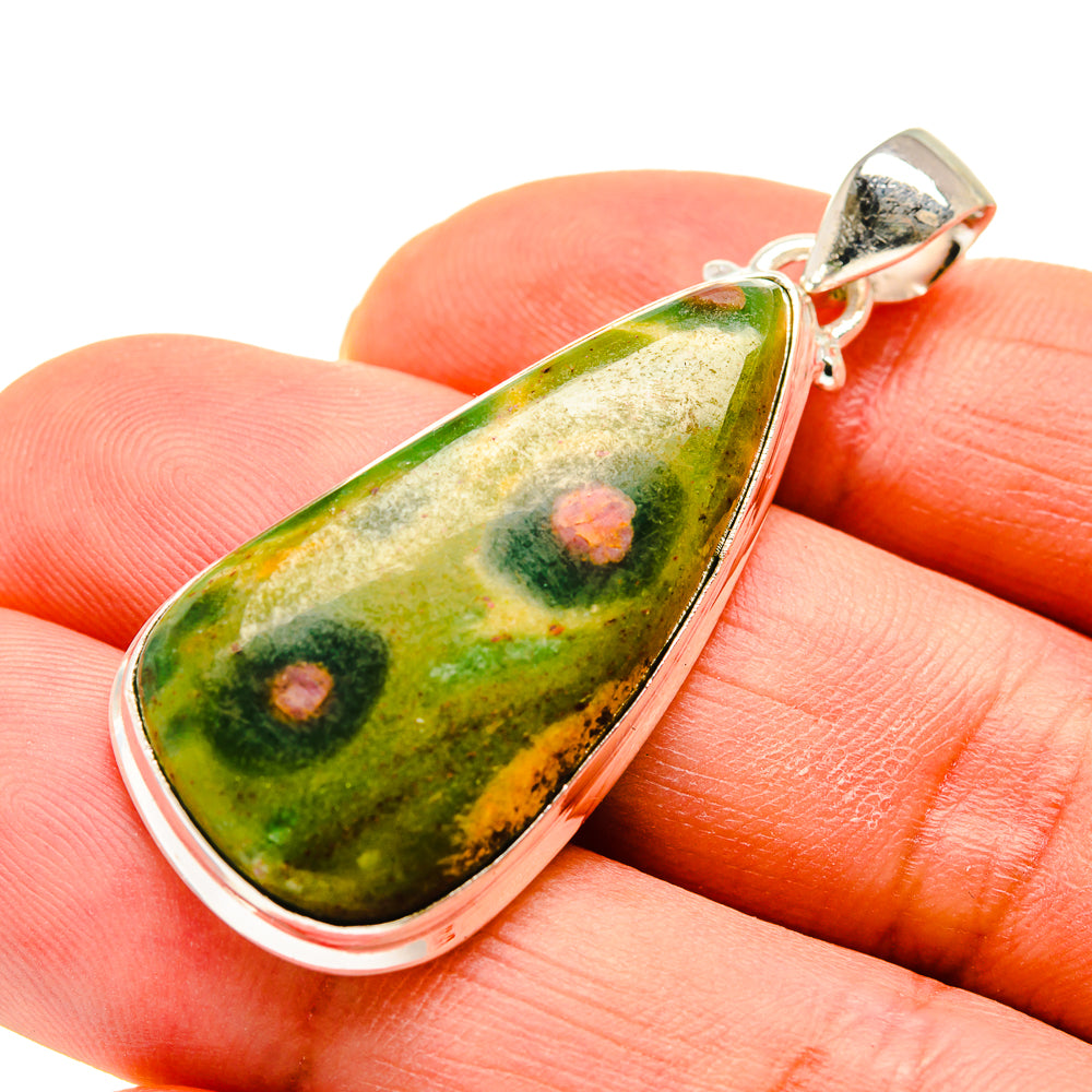 Ruby Fuchsite Pendants handcrafted by Anasilvercos - PD749626