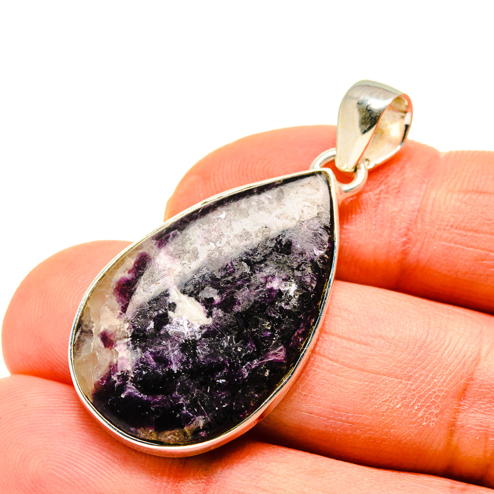 Lepidolite Pendants handcrafted by Anasilvercos - PD749685