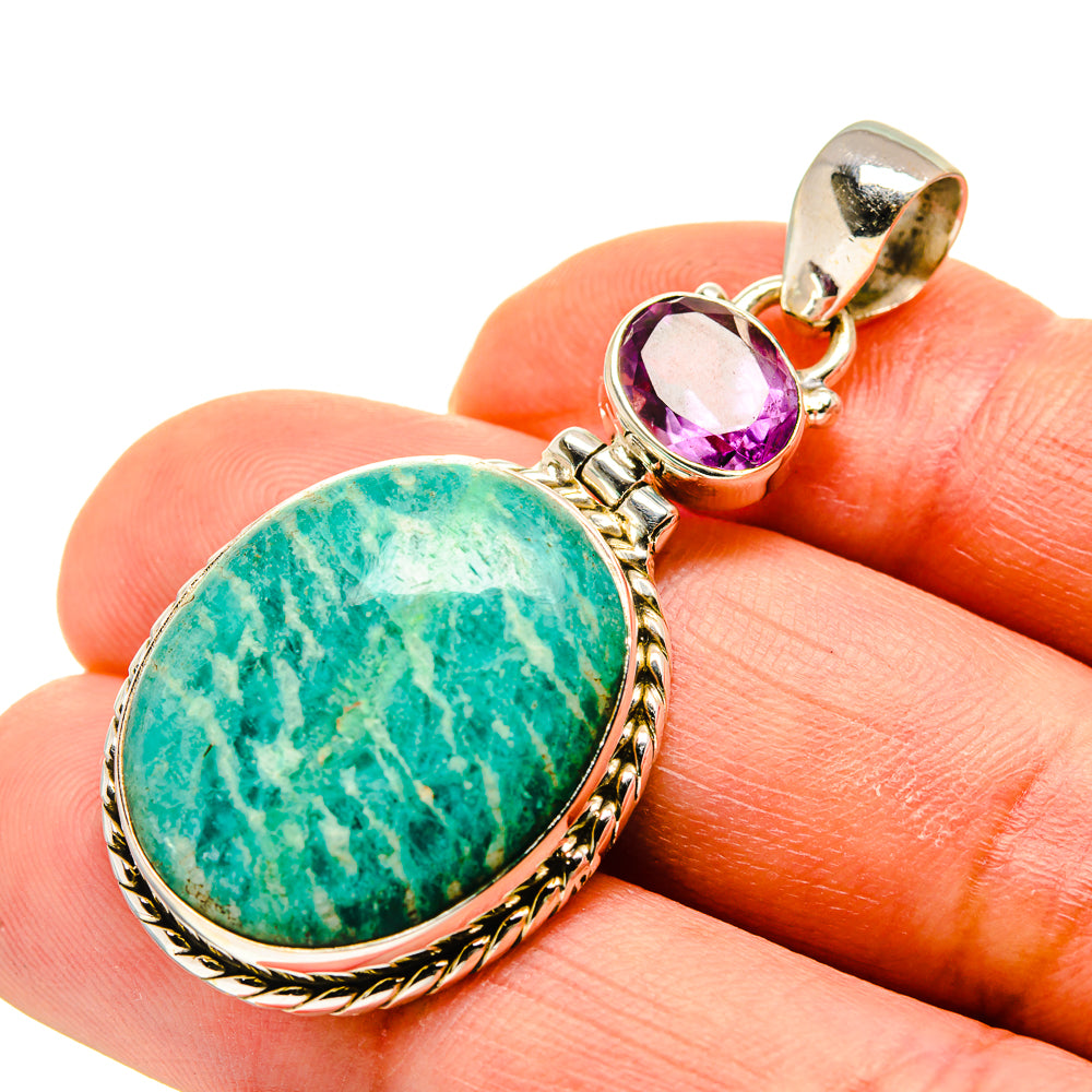 Amazonite Pendants handcrafted by Anasilvercos - PD749822