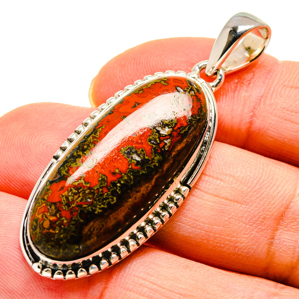 Moroccan Agate Pendants handcrafted by Anasilvercos - PD749850