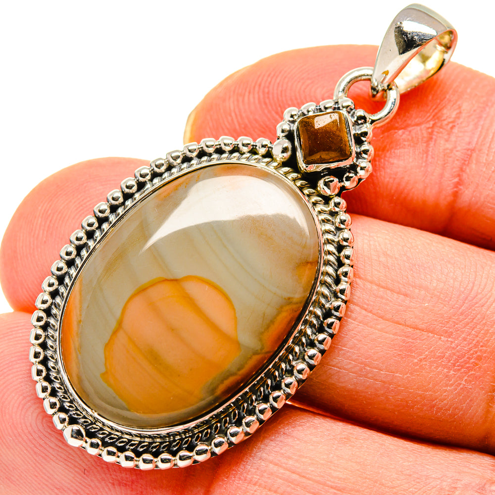 Willow Creek Jasper Pendants handcrafted by Anasilvercos - PD749865