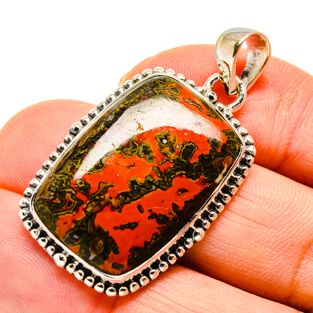Moroccan Agate Pendants handcrafted by Anasilvercos - PD749893