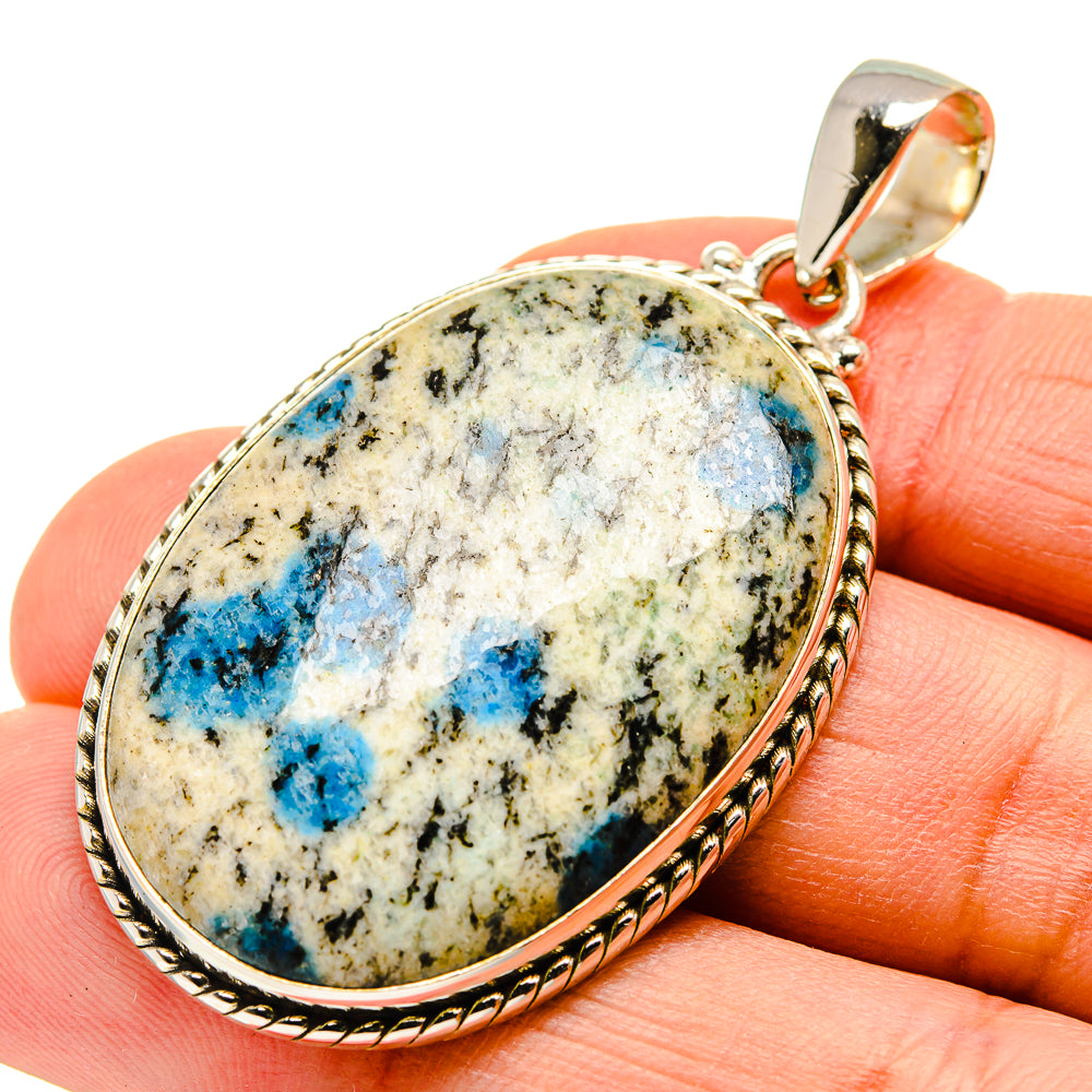 K2 Blue Azurite Pendants handcrafted by Anasilvercos - PD750006