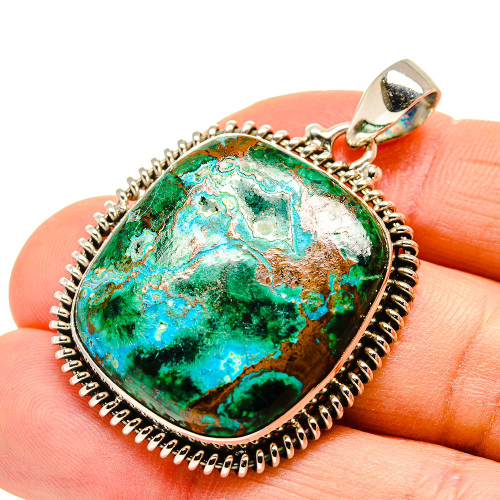 Chrysocolla Pendants handcrafted by Anasilvercos - PD750253