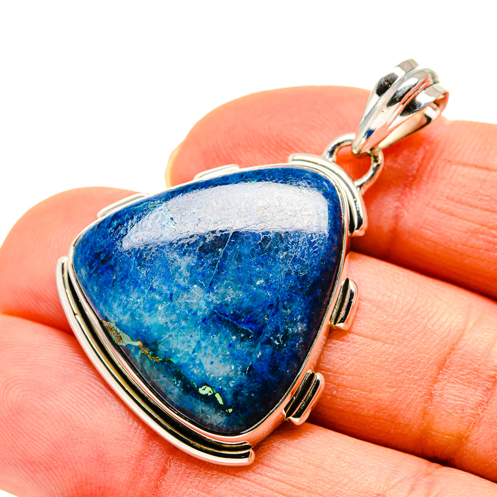 Chrysocolla In Quartz Pendants handcrafted by Anasilvercos - PD750262