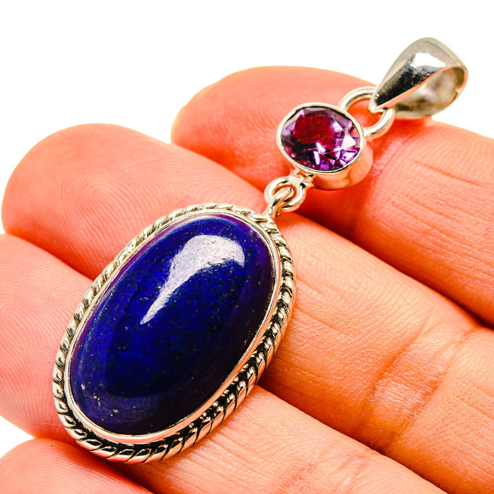 Lapis Lazuli Pendants handcrafted by Anasilvercos - PD750273