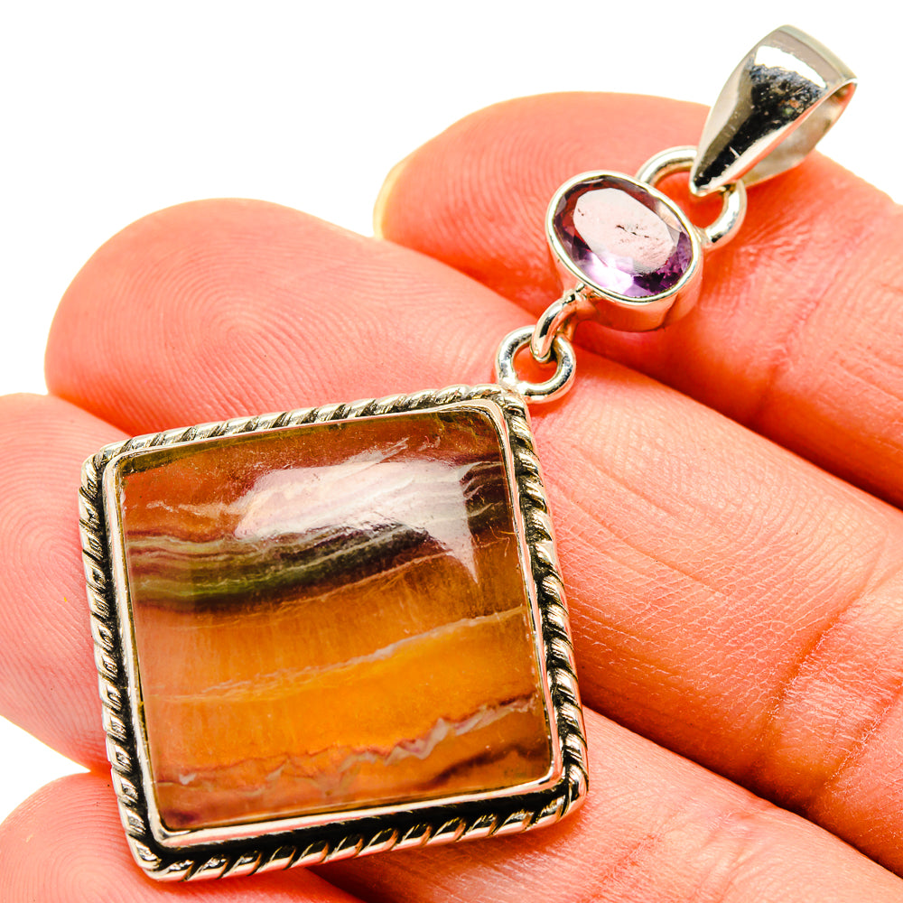 Fluorite Pendants handcrafted by Anasilvercos - PD750278