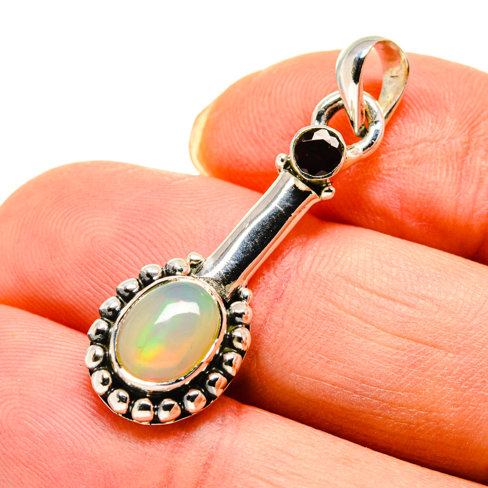 Ethiopian Opal Pendants handcrafted by Anasilvercos - PD750322