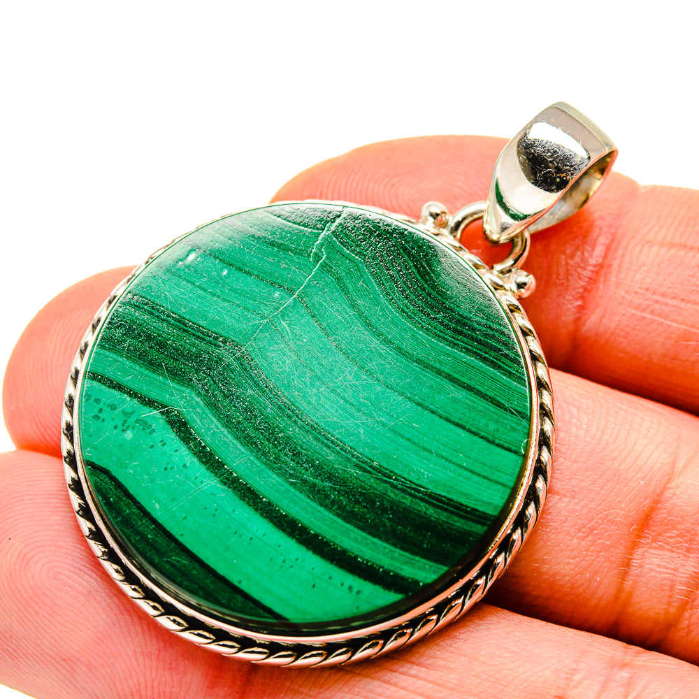 Malachite Pendants handcrafted by Anasilvercos - PD750430
