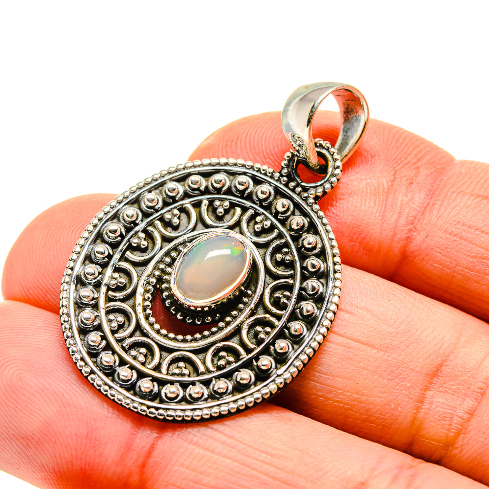 Ethiopian Opal Pendants handcrafted by Anasilvercos - PD750510