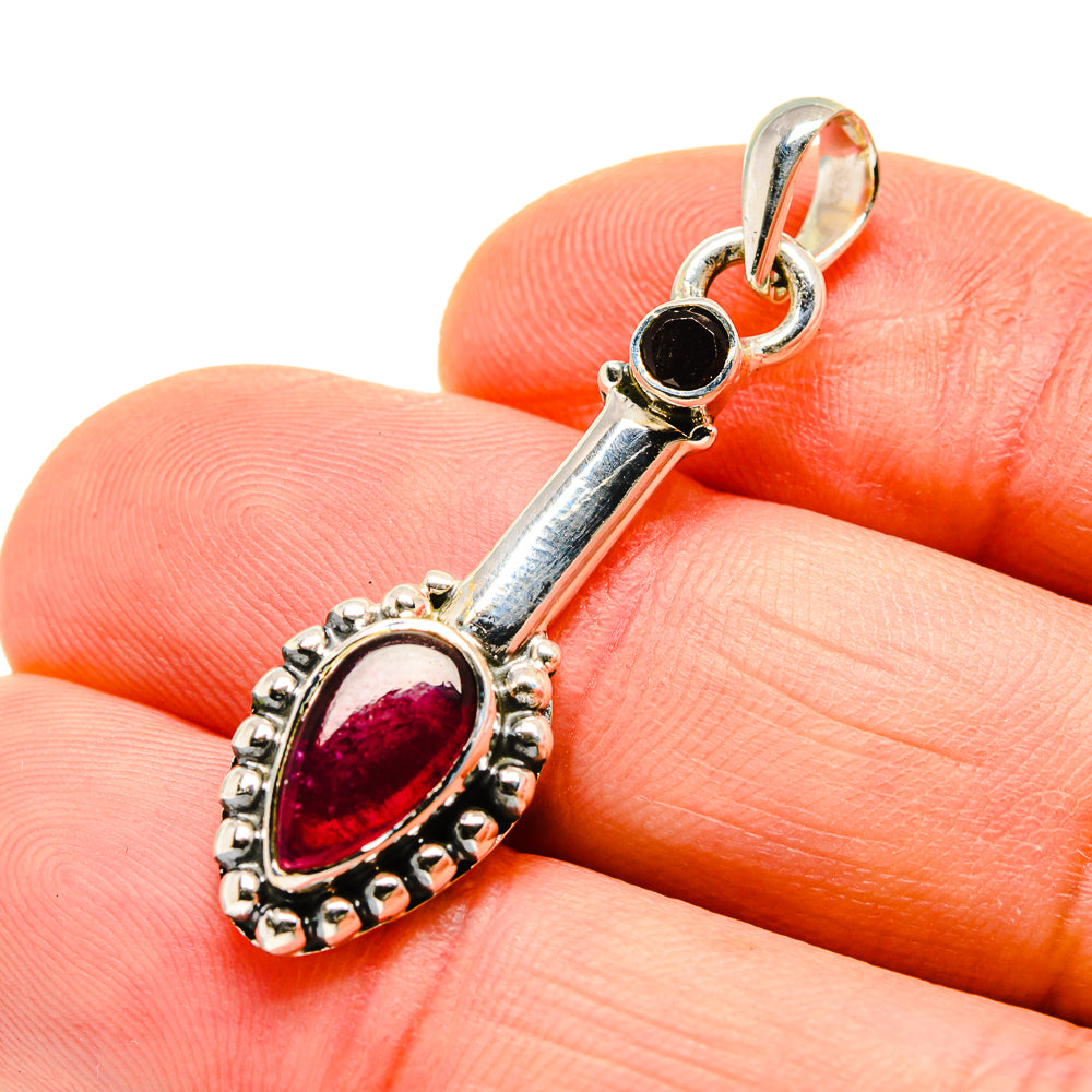 Pink Tourmaline Pendants handcrafted by Anasilvercos - PD750524