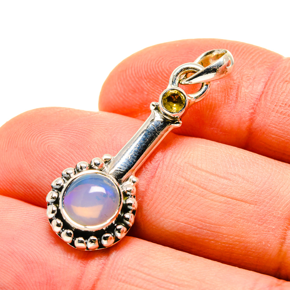 Ethiopian Opal Pendants handcrafted by Anasilvercos - PD750525