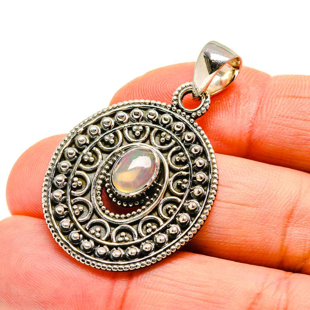 Ethiopian Opal Pendants handcrafted by Anasilvercos - PD750529