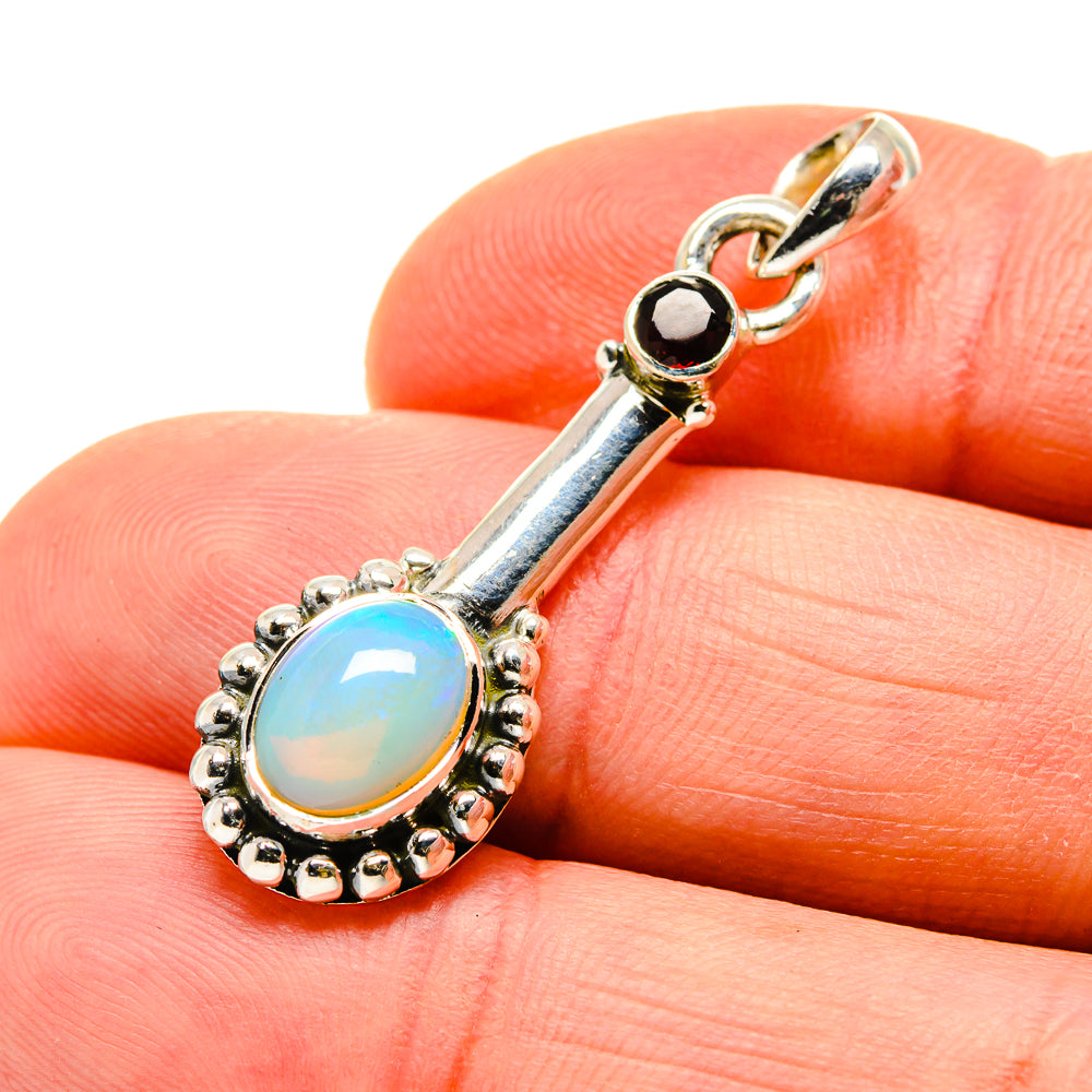 Ethiopian Opal Pendants handcrafted by Anasilvercos - PD750533