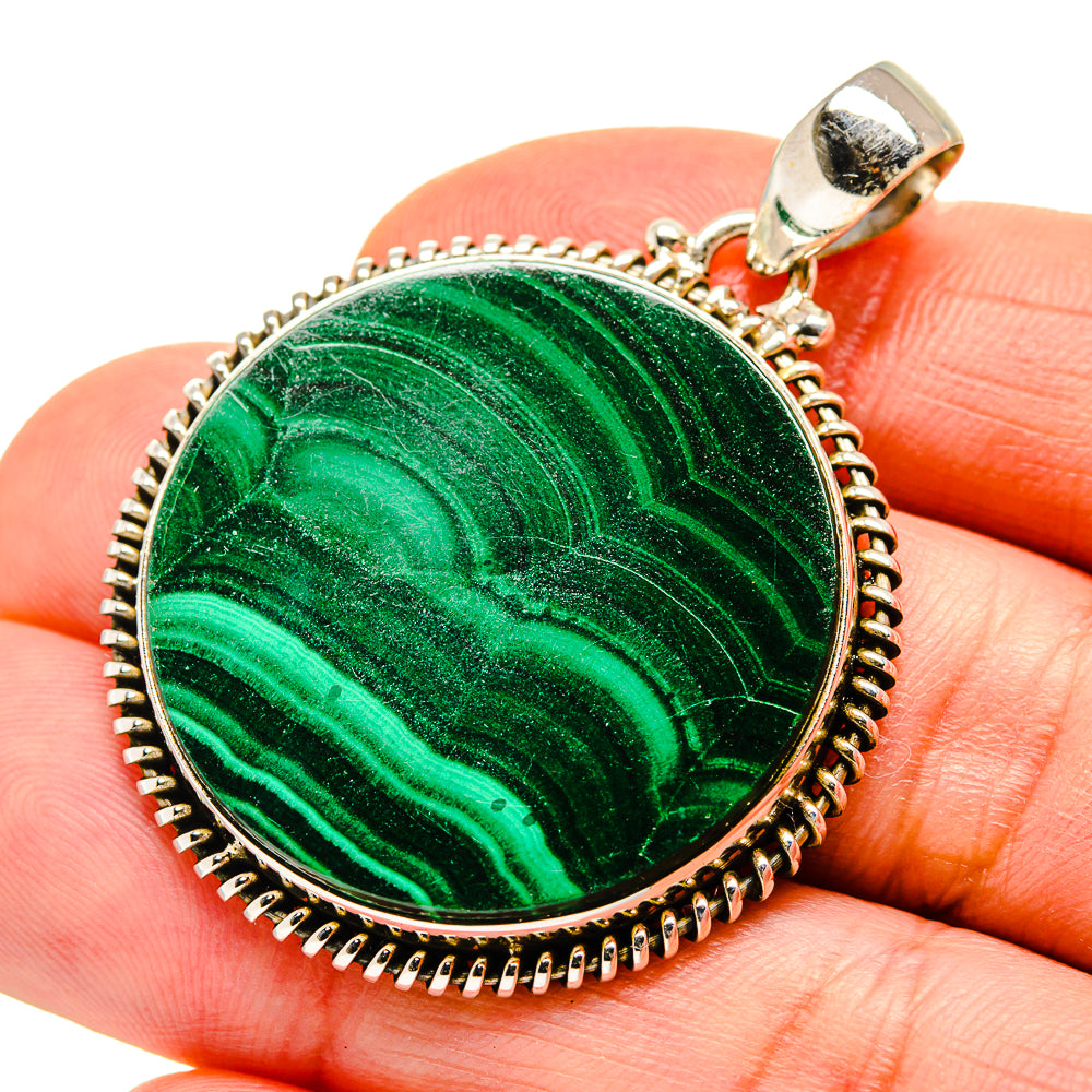 Malachite Pendants handcrafted by Anasilvercos - PD750553