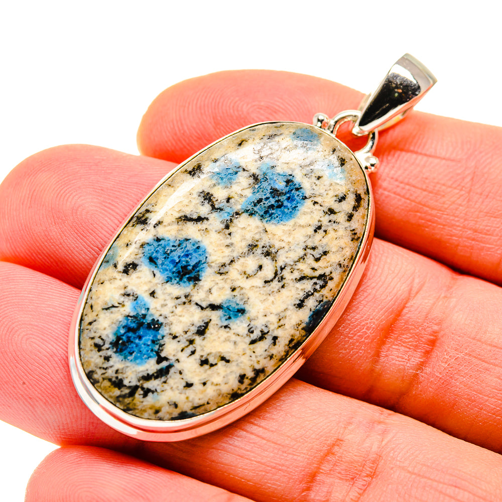 K2 Blue Azurite Pendants handcrafted by Anasilvercos - PD750593