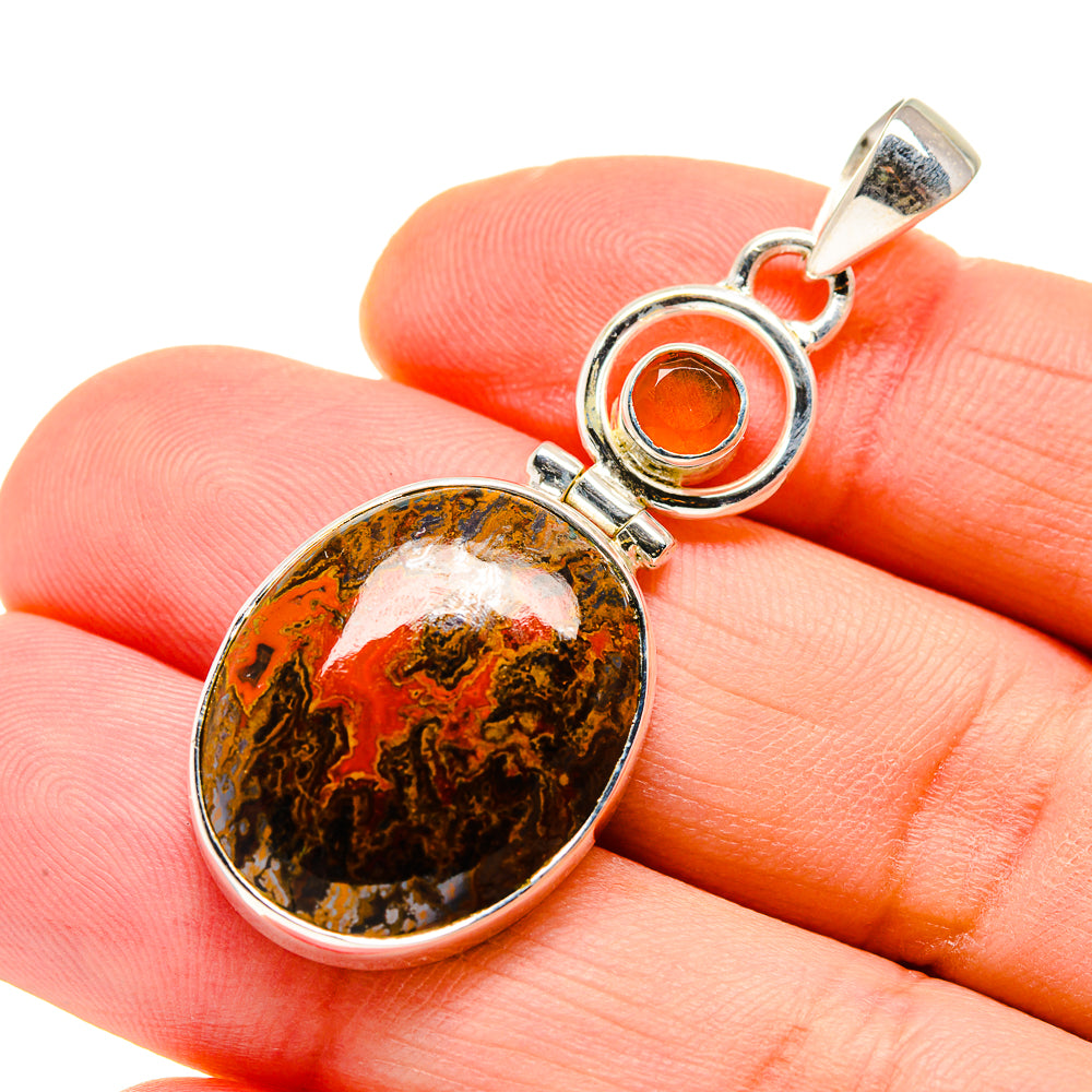 Moroccan Agate Pendants handcrafted by Anasilvercos - PD750600