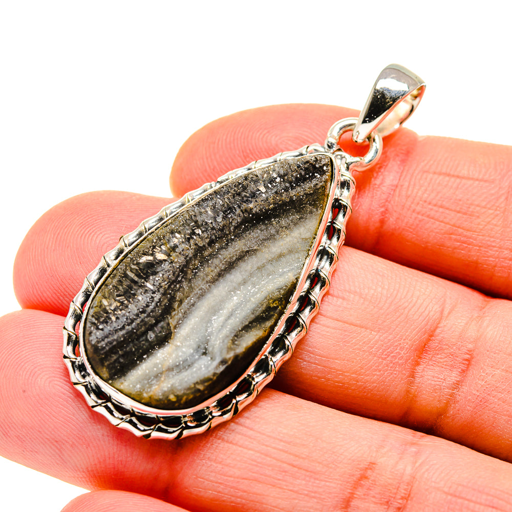 Desert Druzy Pendants handcrafted by Anasilvercos - PD750611
