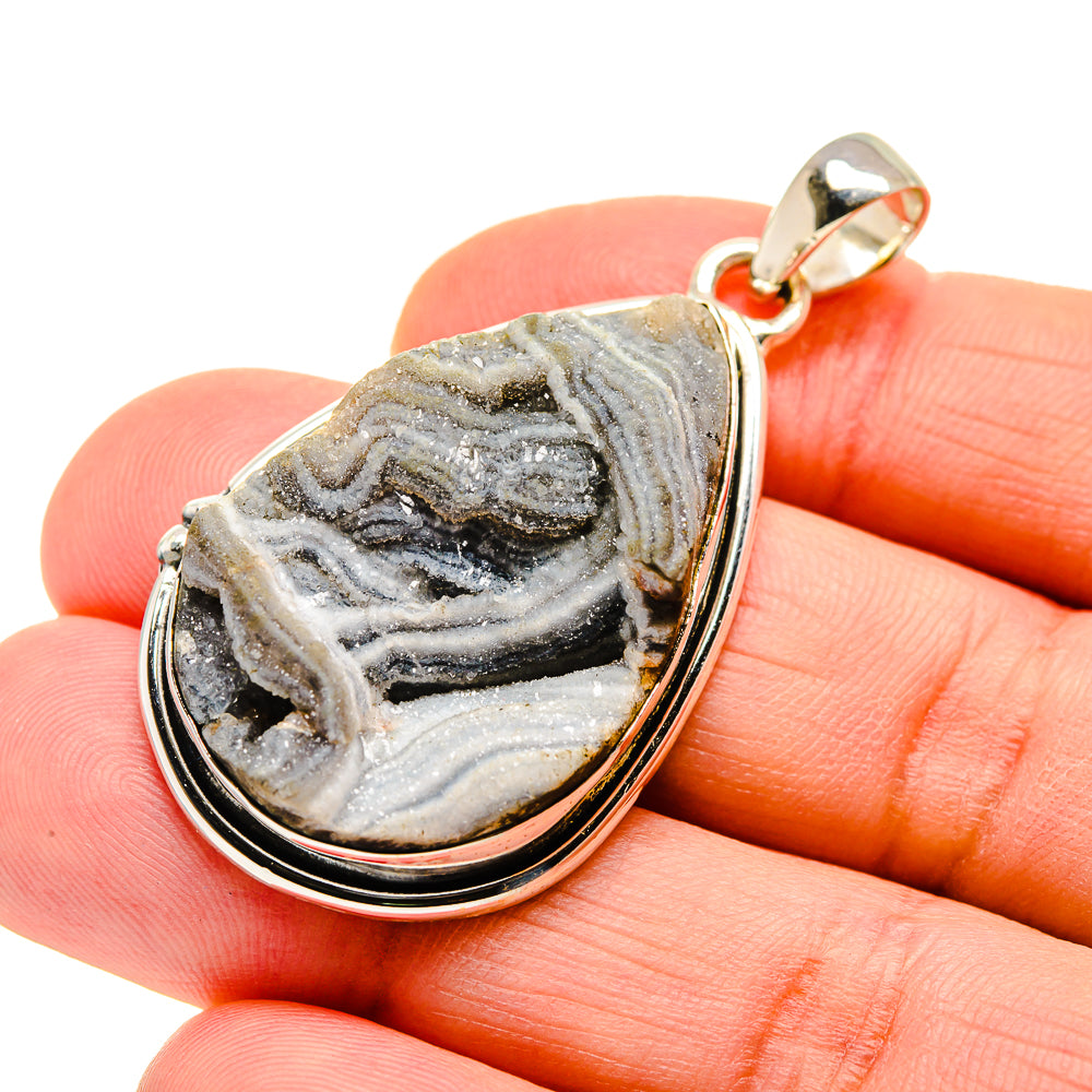 Desert Druzy Pendants handcrafted by Anasilvercos - PD750615