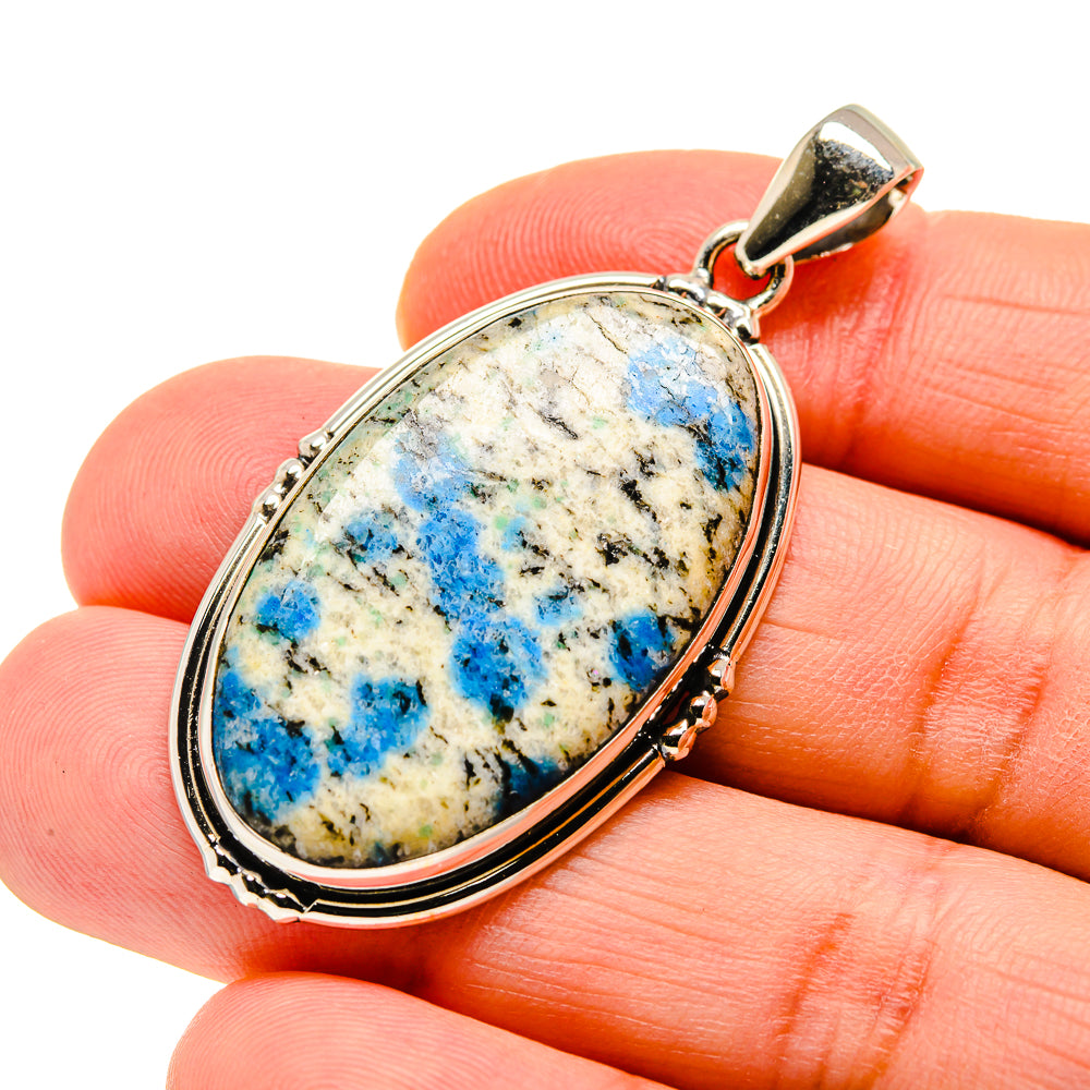 K2 Blue Azurite Pendants handcrafted by Anasilvercos - PD750628