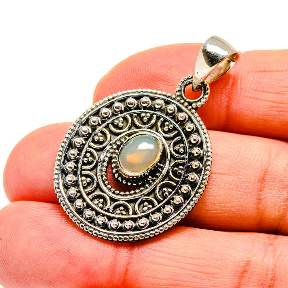 Ethiopian Opal Pendants handcrafted by Anasilvercos - PD750668