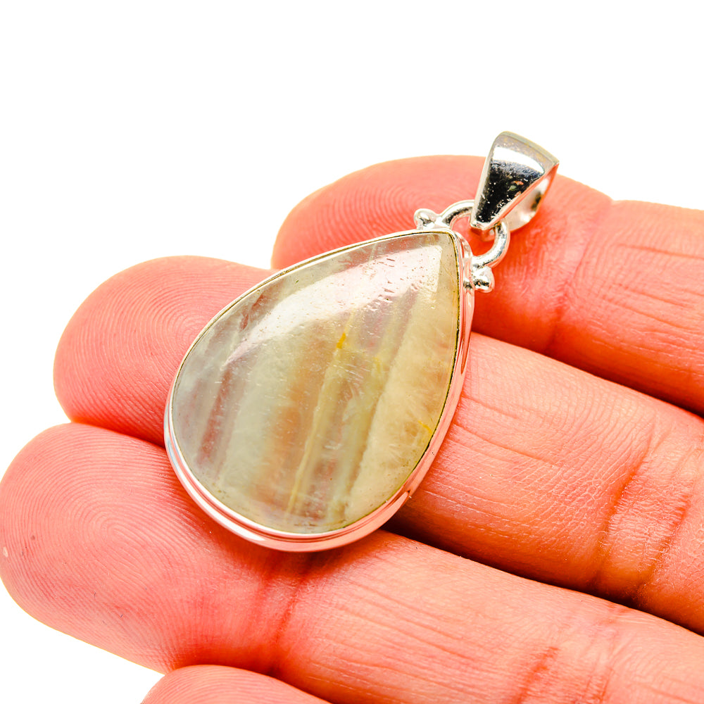 Green Fluorite Pendants handcrafted by Anasilvercos - PD750672